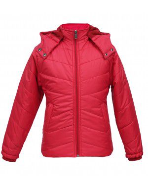 Girls Winter  Jacket Quilted red